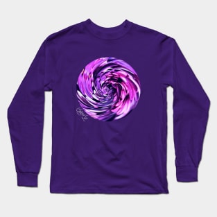 Lilac - Front Graphic Long Sleeve T-Shirt